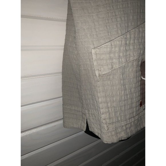 Phoenix Conexion USA Sz XL ART to WEAR Hand Painted Waffle Khaki Jacket EUC - Picture 6 of 10